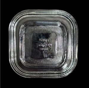 FIRE KING Oven Ware Clear Glass 4 Inch Square Dish Lid VINTAGE